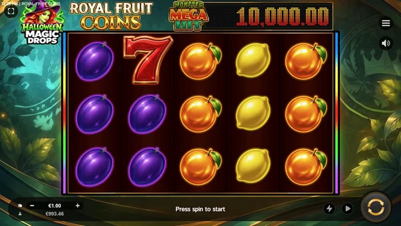 Royal Fruit Coins Magic Drops Halloween